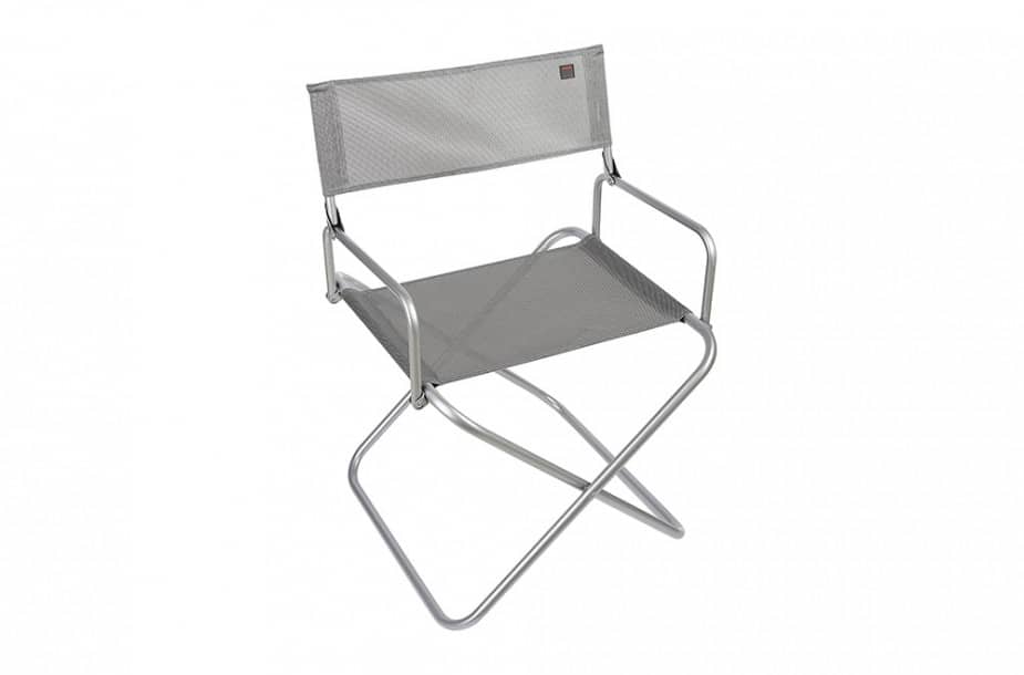 Mobilier outdoor. Photographie packshot d'un fauteuil pliant extra-large.