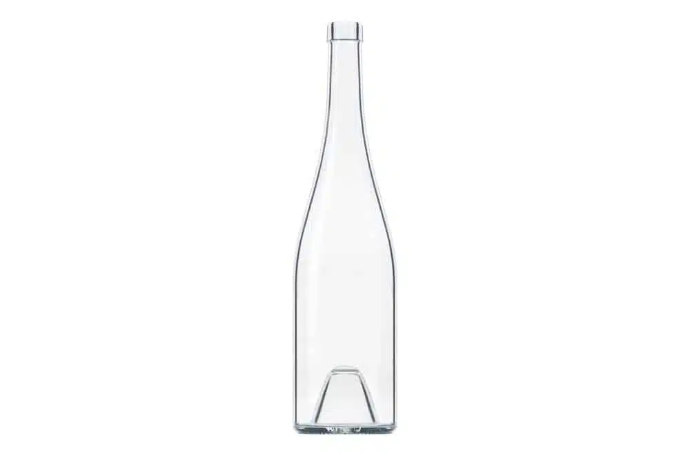 Photographie packshot en studio d'une bouteille en verre blanc Selective Line.