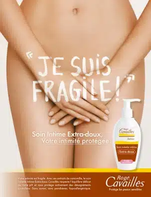 Packshot du soin toilette intime pour la nouvelle campagne de publicité Rogé Cavaillès.