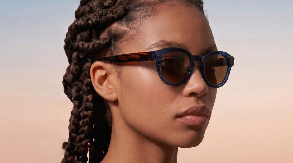 Packshot lunettes portée sur mannequin